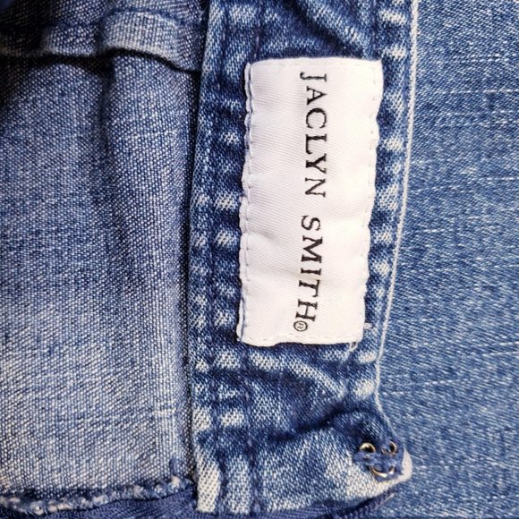 Blue Jeans Skirt Small Denim Short Mini Casual Stretch Pencil Y2K Jaclyn Smith - Picture 3 of 9
